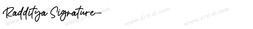 Radditya Signature字体转换